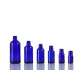 Bouteille en verre cobalt